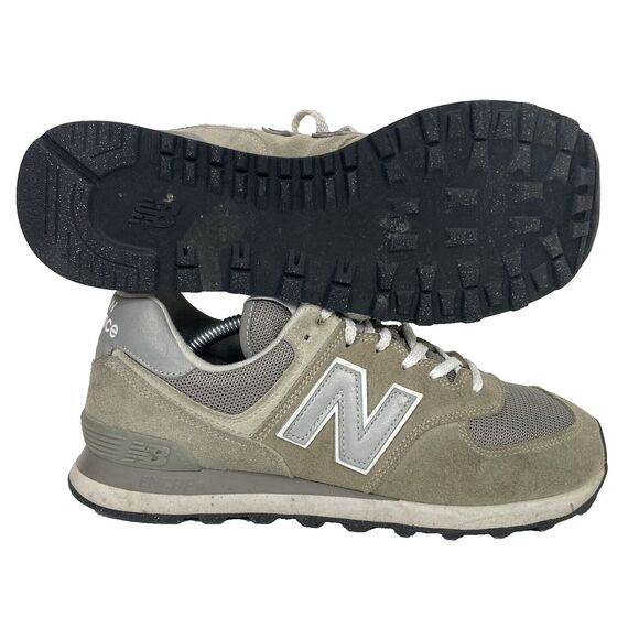 New Balance 574 - Women's Sz 9 - Core Grey White Suede - Running Shoes- WL574EVG - Picture 1 of 15